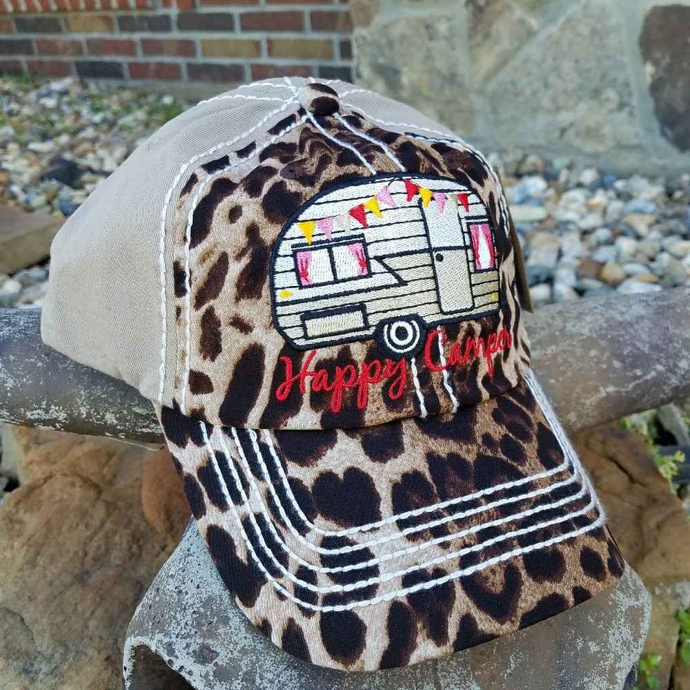 Tan Happy Camper Cap🤠